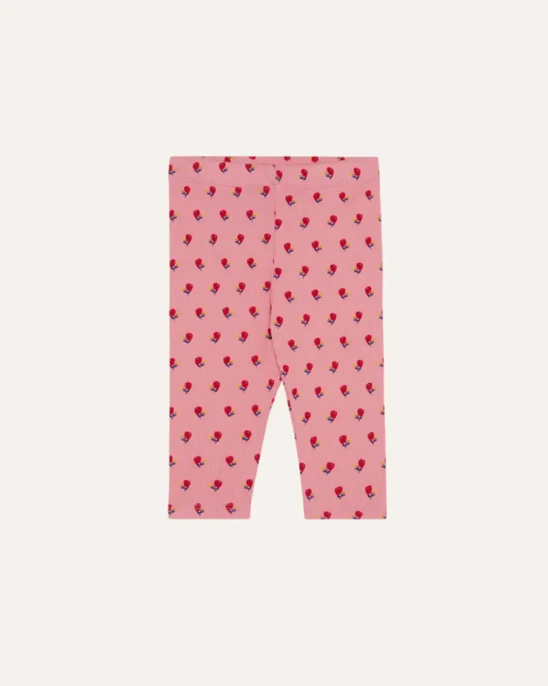 Flowers Pink Baby Leggings - Pink - The Campamento