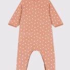 Fluwelen Babypyjama - Coral Hartjes - Petit Bateau