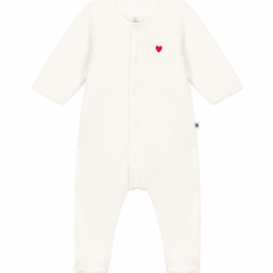 Fluwelen Bodyjama - Hartje - Petit Bateau