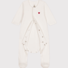 Fluwelen Bodyjama - Hartje - Petit Bateau
