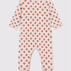 Fluwelen Pyjama - Bloemenprint - Petit Bateau Fluwelen Pyjama - Bloemenprint - Petit Bateau