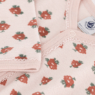 Fluwelen Pyjama - Bloemenprint - Petit Bateau