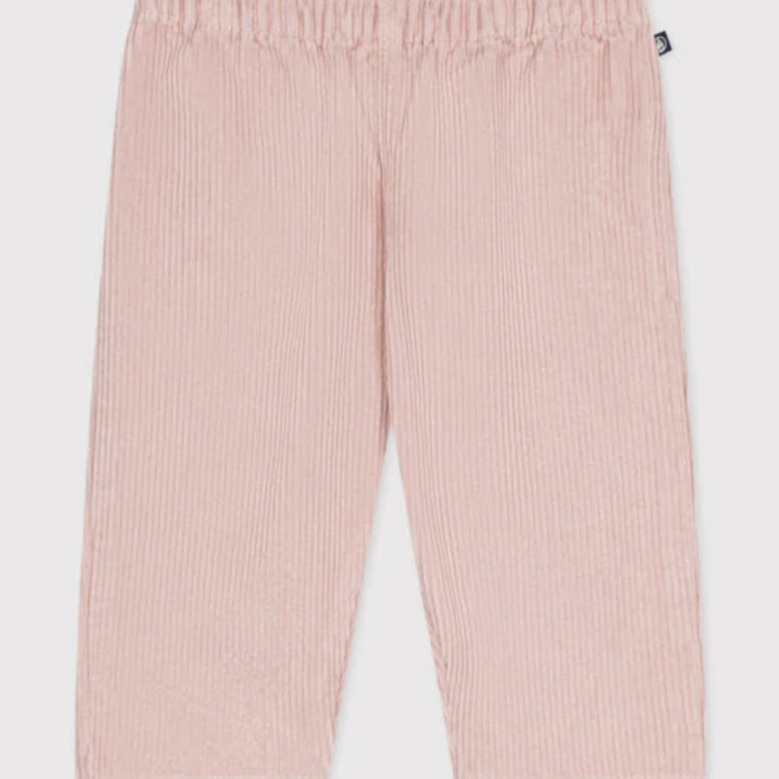 Fluwelen broekje - Rose - Petit Bateau Fluwelen broekje - Rose - Petit Bateau