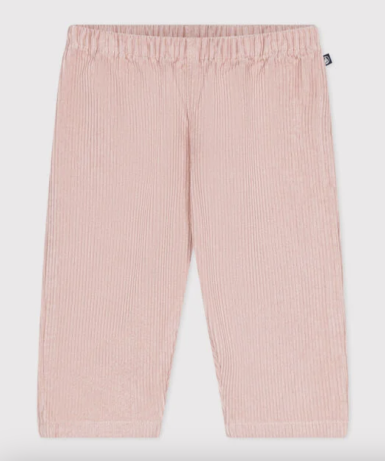 Fluwelen broekje - Rose - Petit Bateau