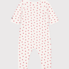 Fluwelen pyjama - Hartjes - Petit Bateau