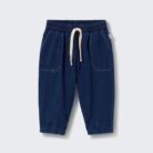Galo Twill Denim Pants - Navy - My Little Cozmo