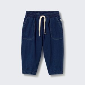 Galo Twill Denim Pants - Navy - My Little Cozmo
