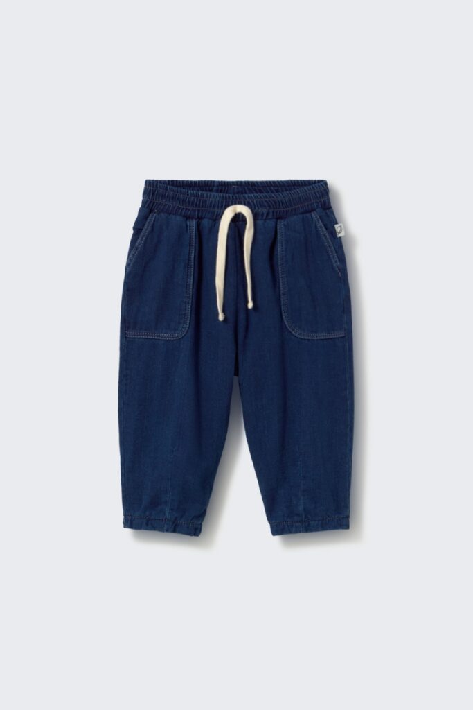 Galo Twill Denim Pants - Navy - My Little Cozmo