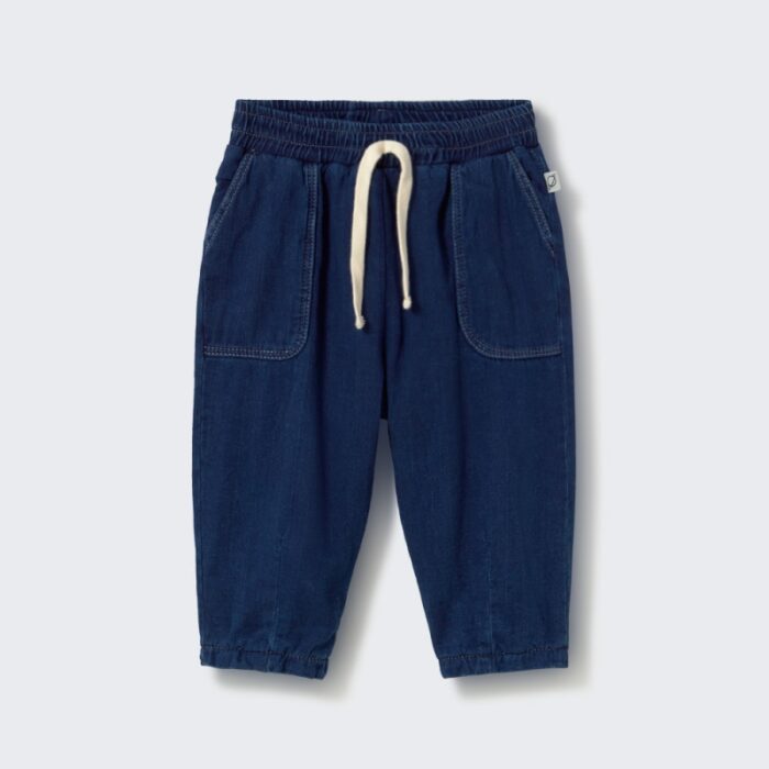 Galo Twill Denim Pants - Navy - My Little Cozmo Galo Twill Denim Pants - Navy - My Little Cozmo