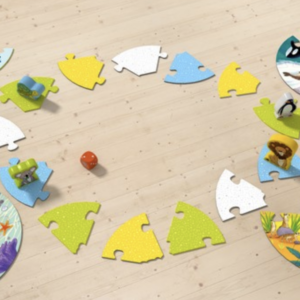 Game meets Puzzle - Waar wonen de leeuw en zijn dierenvriendjes? - Haba