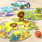 Game meets Puzzle - Waar wonen de leeuw en zijn dierenvriendjes? - Haba