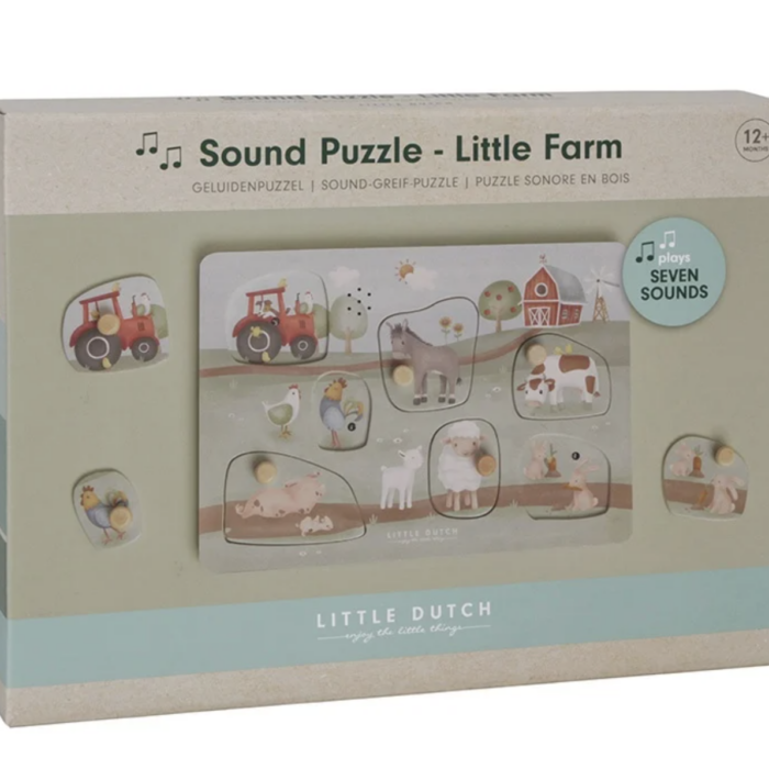 Geluidenpuzzel - Little Farm - Little Dutch