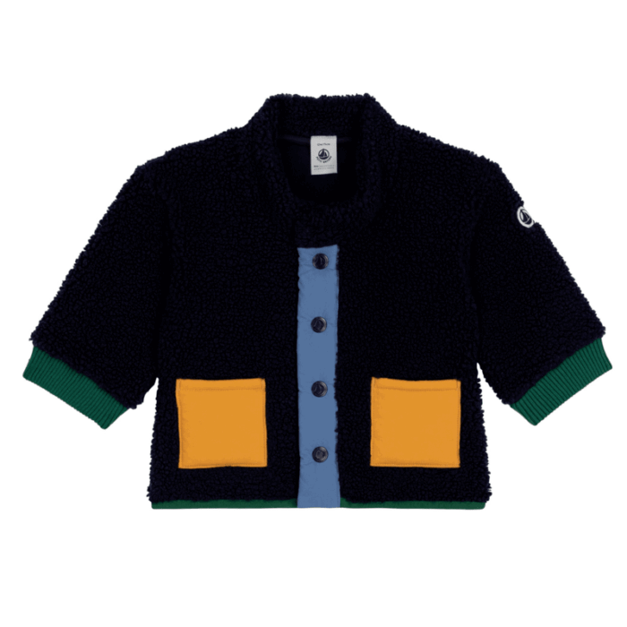 Gewatteerd Jasje - Smoking/Multico - Petit Bateau Gewatteerd Jasje - Smoking/Multico - Petit Bateau