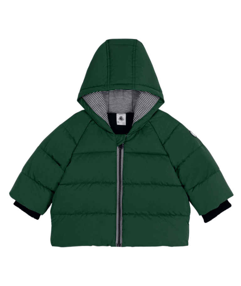 Gewatteerde jas - Groen - Petit Bateau