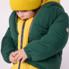 Gewatteerde jas - Groen - Petit Bateau