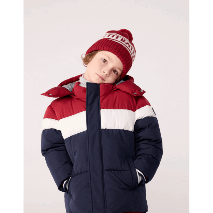 Gewatteerde jas - Smoking/Multico - Petit Bateau Gewatteerde jas - Smoking/Multico - Petit Bateau