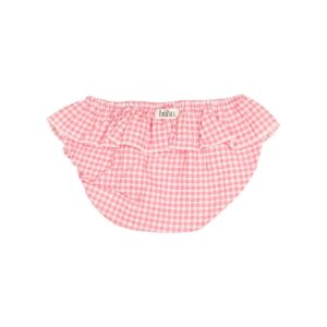 Gingham Culotte - Coral Red - Buho Gingham Culotte - Coral Red - Buho