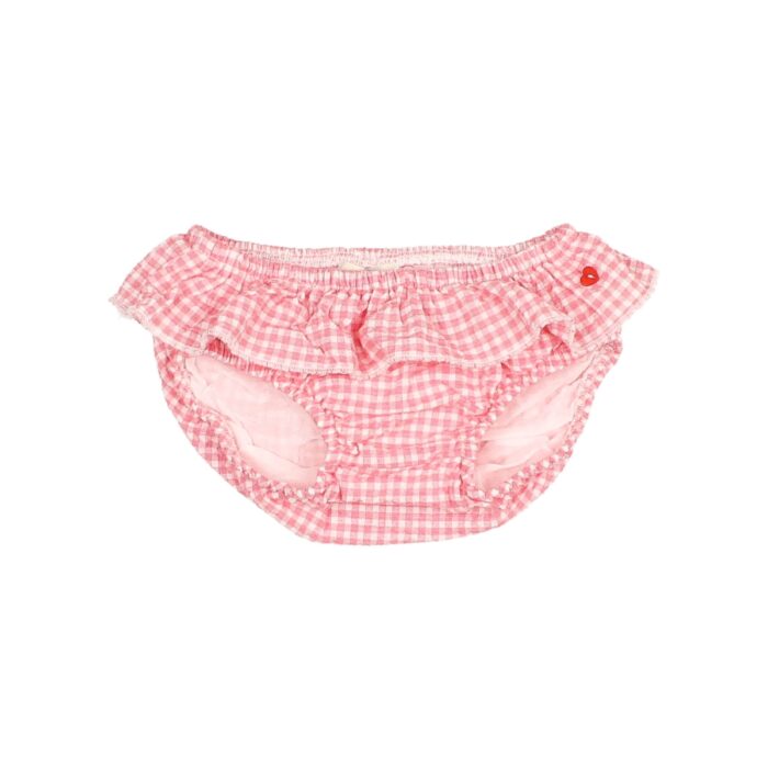 Gingham Culotte - Coral Red - Buho Gingham Culotte - Coral Red - Buho