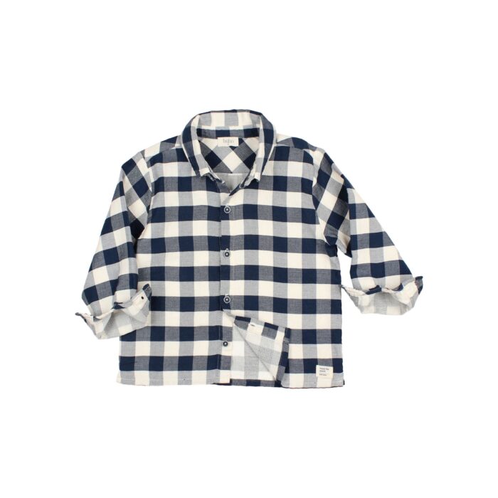 Gingham Shirt - Navy - Buho