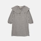 Gingham baby dress - Cotton Ivory - My Little Cozmo