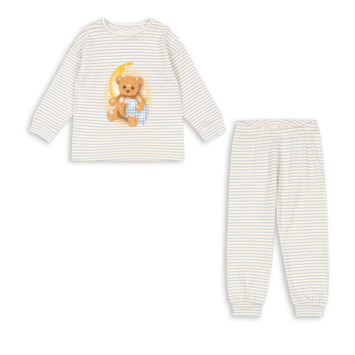 Gio Set Gots - Stripe Bluie - Konges Slojd Gio Set Gots - Stripe Bluie - Konges Slojd