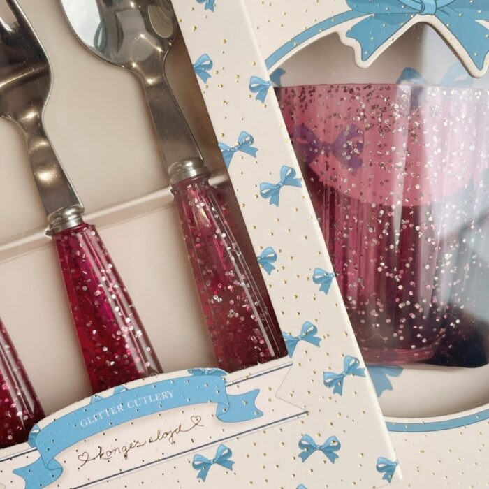 Glitter Cutlery - Sparkling Blush - Konges Slojd Glitter Cutlery - Sparkling Blush - Konges Slojd