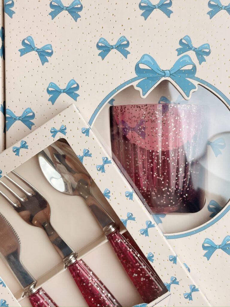 Glitter Cutlery - Sparkling Blush - Konges Slojd Glitter Cutlery - Sparkling Blush - Konges Slojd