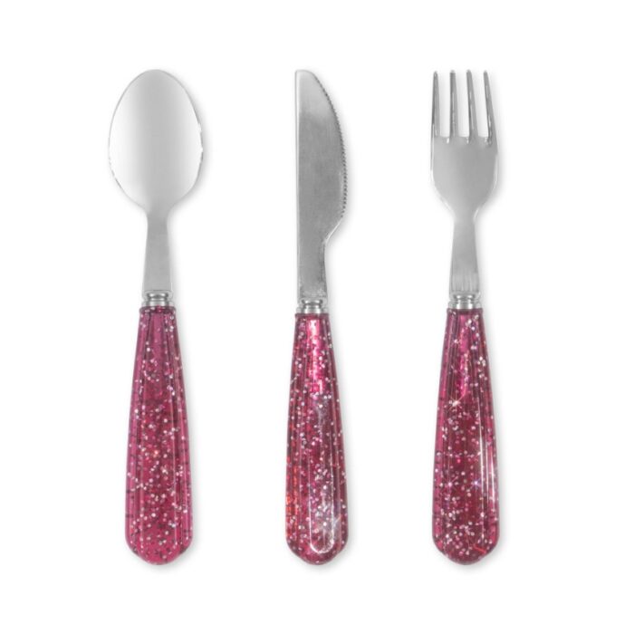 Glitter Cutlery - Sparkling Blush - Konges Slojd Glitter Cutlery - Sparkling Blush - Konges Slojd