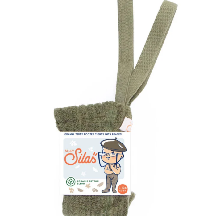 Granny Teddy Collants - Olive - Silly Silas Granny Teddy Collants - Olive - Silly Silas