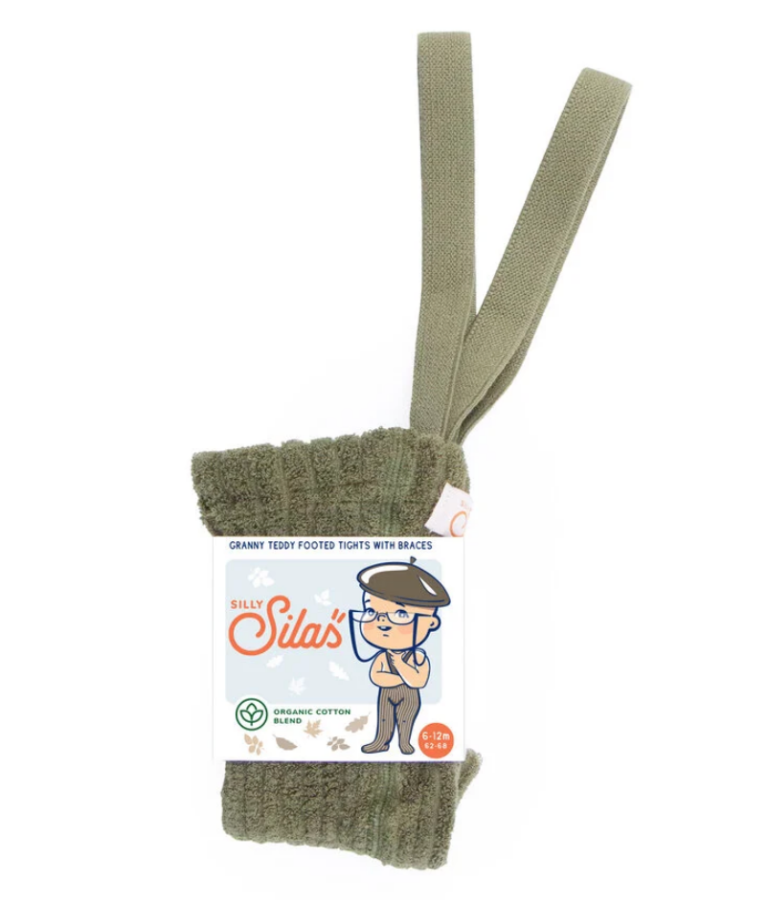 Granny Teddy Collants - Olive - Silly Silas