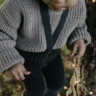 Granny Teddy Footless - Dark Grey - Silly Silas