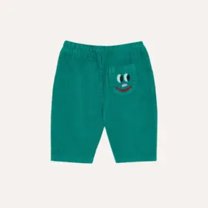 Green Corduroy Baby Trousers - Green - The Campamento Green Corduroy Baby Trousers - Green - The Campamento