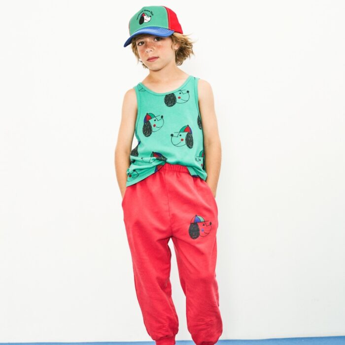 Happy dog sweatpants - Red - Weekend House Kids Happy dog sweatpants - Red - Weekend House Kids