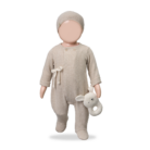 Havre Jumpsuit W/Feet - Beige - 1+ In The Family