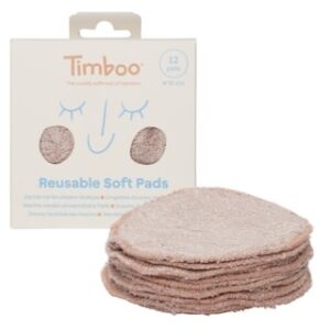 Herbruikbare pads (12 doekjes) - Misty Rose - Timboo