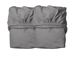 Hoeslaken 120x60 - 2 stuks - Cool Grey - Leander