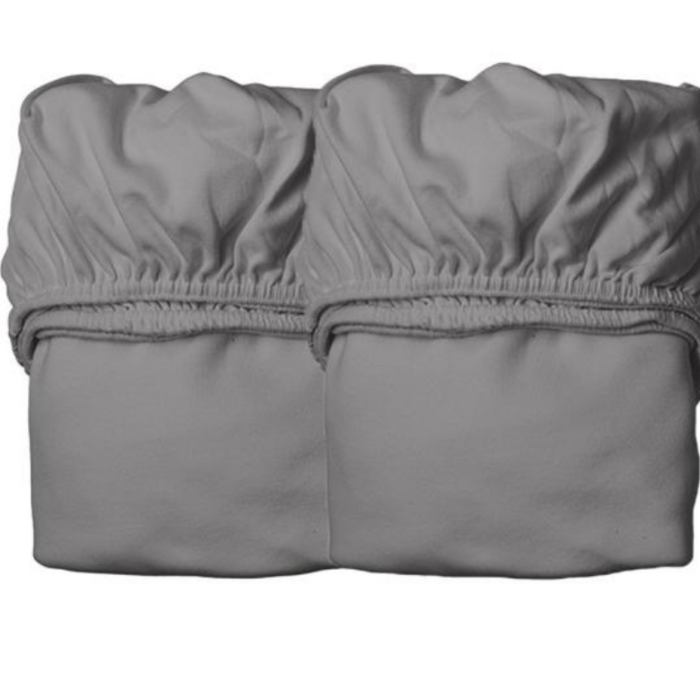 Hoeslaken 120x60 - 2 stuks - Cool Grey - Leander