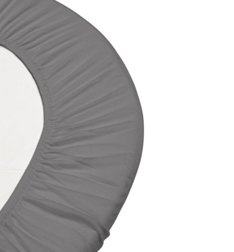 Hoeslaken 120x60 - 2 stuks - Cool Grey - Leander Hoeslaken 120x60 - 2 stuks - Cool Grey - Leander