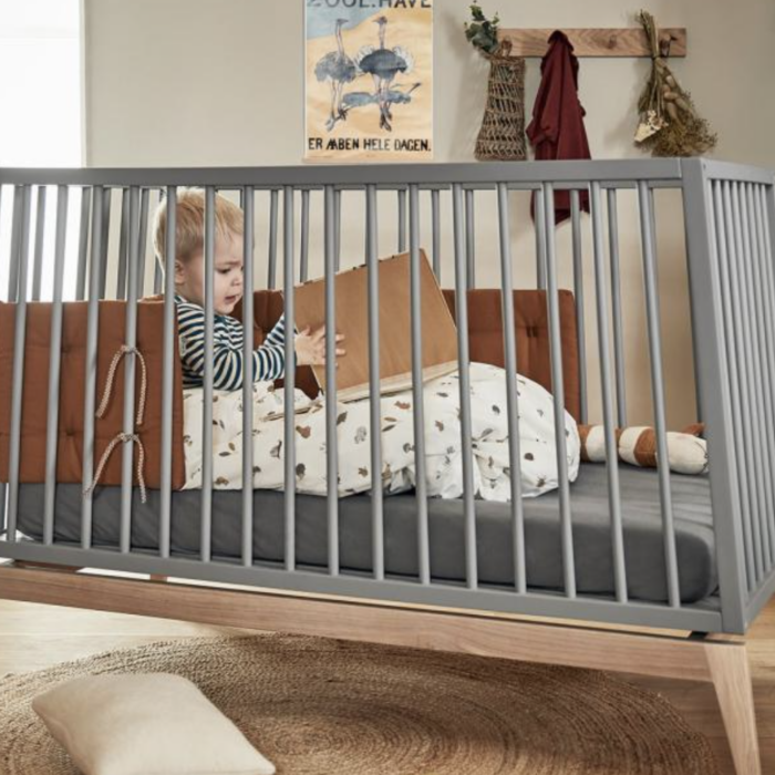 Hoeslaken 120x60 - 2 stuks - Cool Grey - Leander