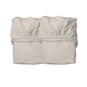 Hoeslaken 140x70 - 2 stuks - Cappuccino - Leander