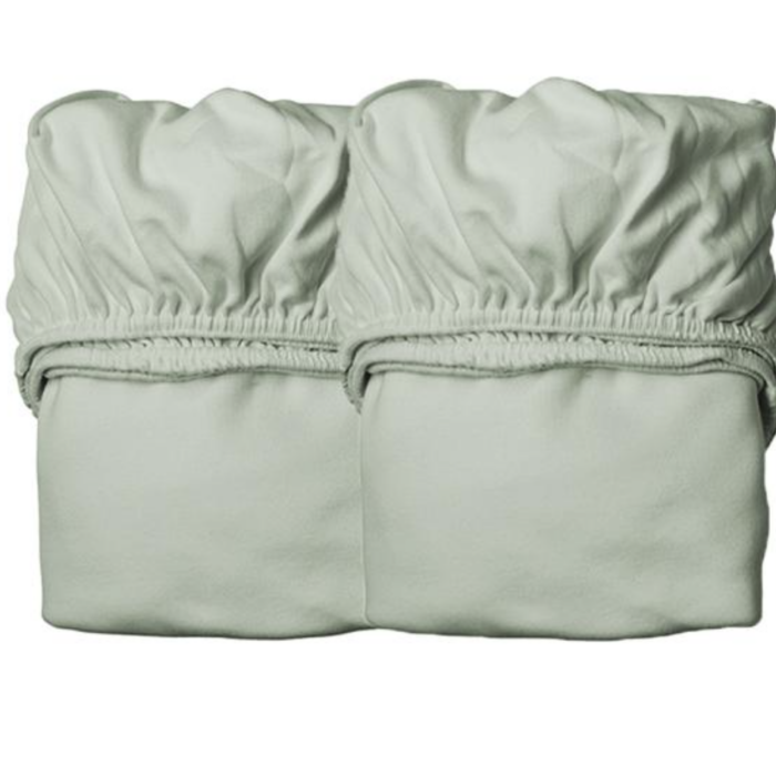 Hoeslaken 140x70 - 2 stuks - Sage Green - Leander