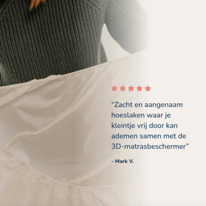 Hoeslaken 40x80 - Wit - Aerosleep