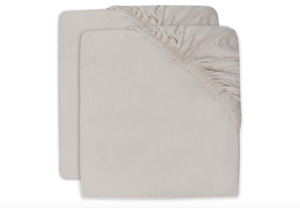 Hoeslaken Jersey 40/50x80/90 - 2 stuks - Nougat - Jollein
