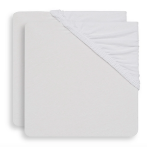 Hoeslaken Jersey 40/50x80/90 - 2 stuks - White - Jollein