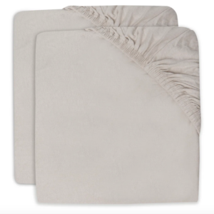 Hoeslaken Jersey Boxmatras 75x95 - 2 stuks - Nougat - Jollein