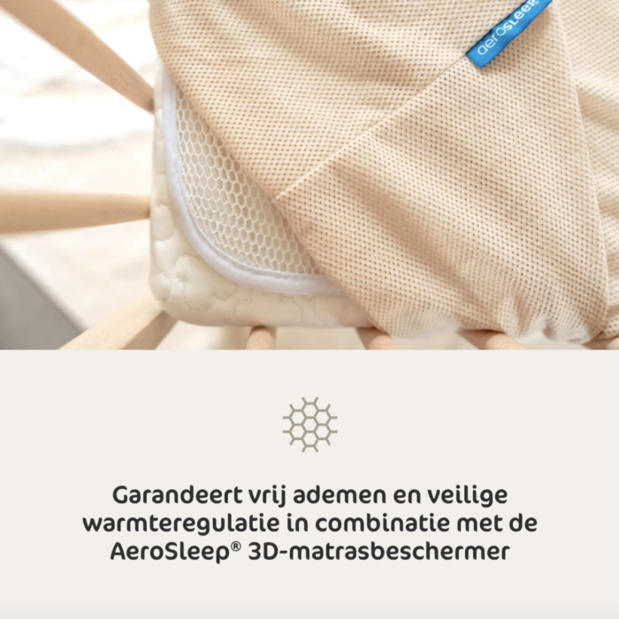 Hoeslaken Leander 68x117 - Wit - Aerosleep