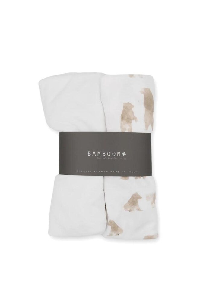 Hoeslaken Wieg 2 stuks - Bears - Bamboom