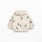Hooded Printed Jersey Sweater - Pencil - Play Up
