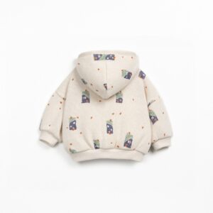 Hooded Printed Jersey Sweater - Pencil - Play Up Hooded Printed Jersey Sweater - Pencil - Play Up