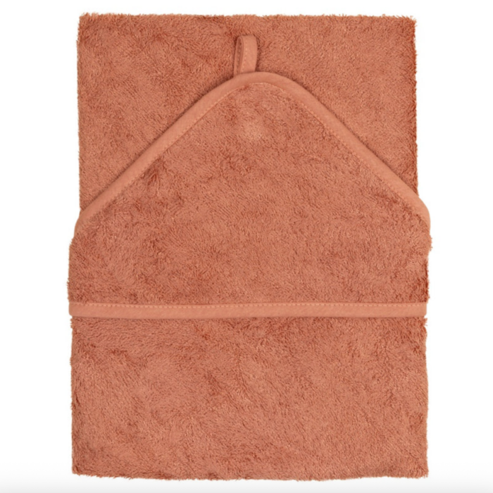 Hooded towel (74x74) - Sunrise Orange - Timboo